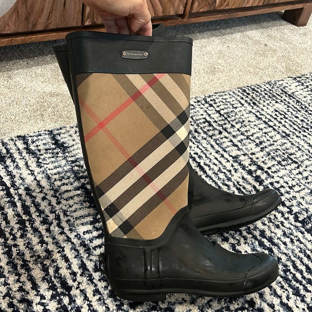 Burberry Rain boots.